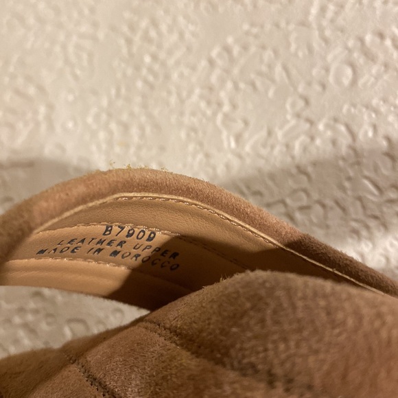 J Crew Marcie Tan Suede Criss Cross Wedge Sandals 8 Beautiful Shoes. - Picture 14 of 16